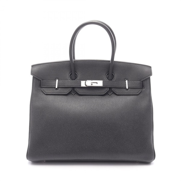 HERMES Birkin 35 Handbag K Togo leather Black Used Women SHW