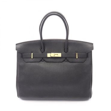 HERMES Birkin 35 Handbag Togo leather Black GHW Used Women K