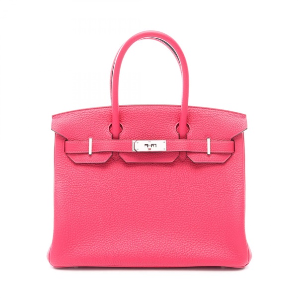 HERMES Birkin 30 Handbag Togo leather Pink Framboise SHW Used Women Z