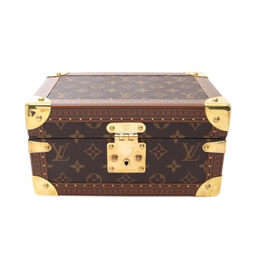 LOUIS VUITTON Coffret Tresor 24 Jewelry Box Accessory Case M47000 Monogram Used