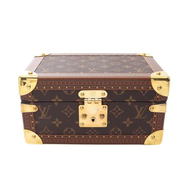 LOUIS VUITTON Coffret Tresor 24 Jewelry Box Accessory Case M47000 Monogram Used