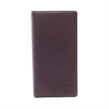 LOUIS VUITTON Porte Valeurs Carte Credit Bifoldpurse M30296 Taiga Acajou Used