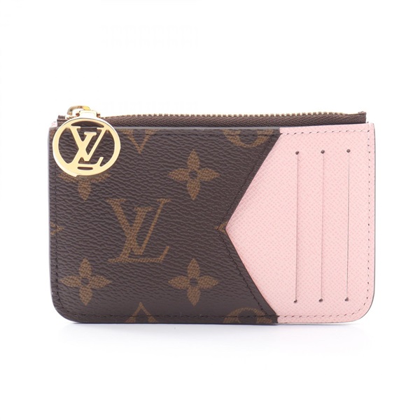 LOUIS VUITTON Porte cartes Romy Coin purse Card Case M29060 Monogram Pink Used