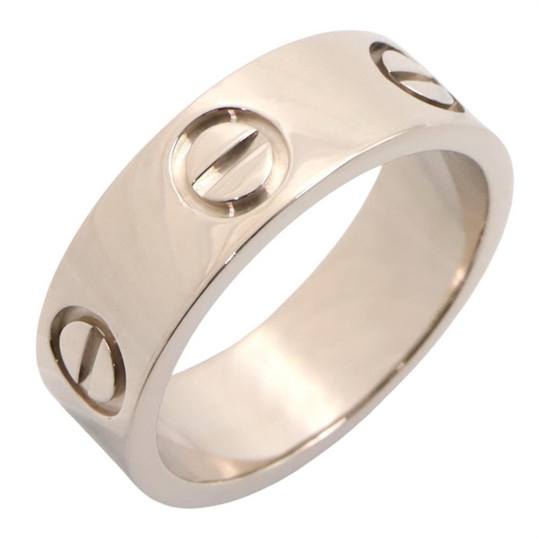 CARTIER Love Ring 18KWG White Gold Used Women US size 4 #47