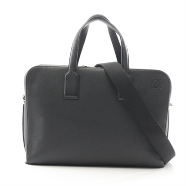 LOEWE Goya Slim Briefcase shoulder crossbody business bag 337.12.P57 leather BK