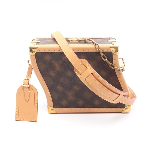 LOUIS VUITTON Clutch Box Wavy Shoulder Crossbody Bag M46130 Mosaic Monogram Used