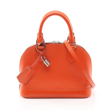 LOUIS VUITTON Alma BB Shoulder Crossbody Handbag M40854 Epi leather Orange Used