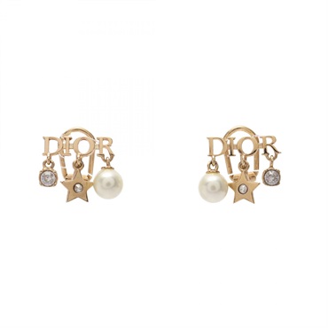 Christian Dior DIOREVOLUTION clip Earring Gold Plated Artificial pearl used