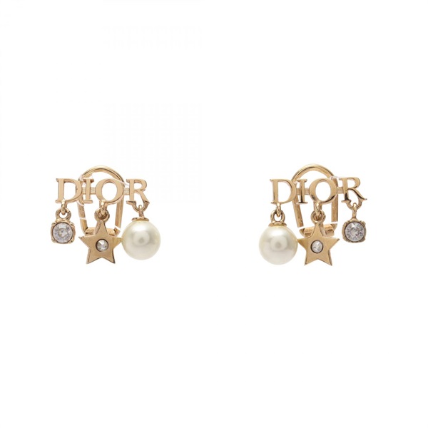 Christian Dior DIOREVOLUTION clip Earring Gold Plated Artificial pearl used
