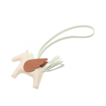 HERMES Rodeo Pegasus PM bag charm B Agneau milo Swift leather craie Used Women