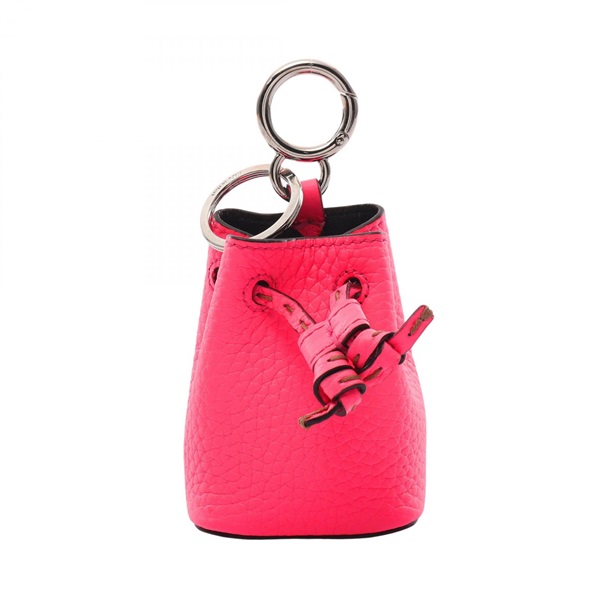 FENDI Mon Tresor Charm key ring holder 7AR762 leather Pink Used