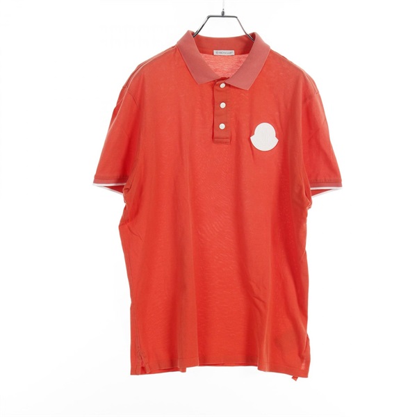 MONCLER Polo shirt 8A72400 cotton Orange Used mens #L