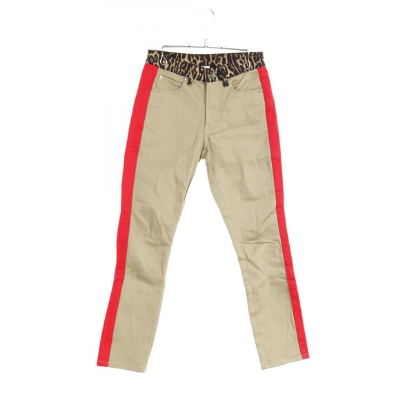 BURBERRY Pants 8024583 cotton Beige Red Multicolor Used Women #24