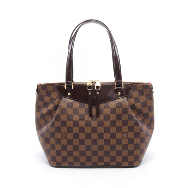LOUIS VUITTON Westminster PM Tote Bag Damier canvas Brown Ebene Used Women LV
