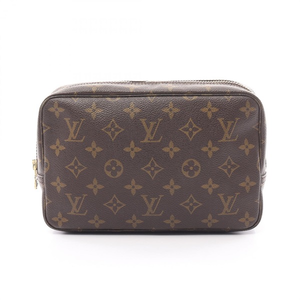 LOUIS VUITTON Trousse Toilette 23 Pouch purse bag Monogram canvas Brown Used