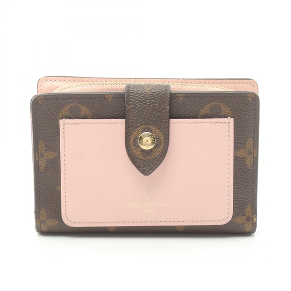 LOUIS VUITTON Portefeuille Juliet bifold wallet purse M80973 Monogram pink used