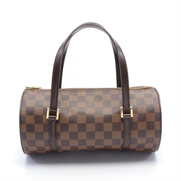LOUIS VUITTON Papillon 26 Handbag N51304 Damier canvas Brown Ebene Used Women