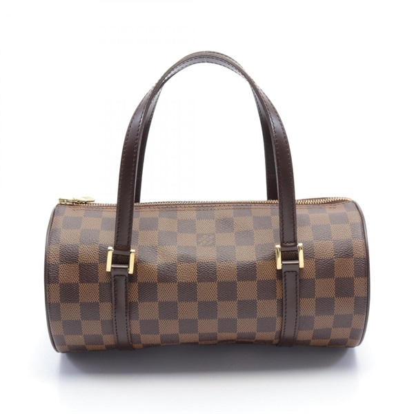 LOUIS VUITTON Papillon 26 Handbag N51304 Damier canvas Brown Ebene Used Women