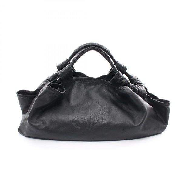 LOEWE Nappa Aire Handbag leather Black Used Women