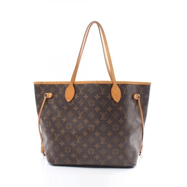 LOUIS VUITTON Neverfull MM Tote shoulder Bag M40156 Monogram leather Brown Used