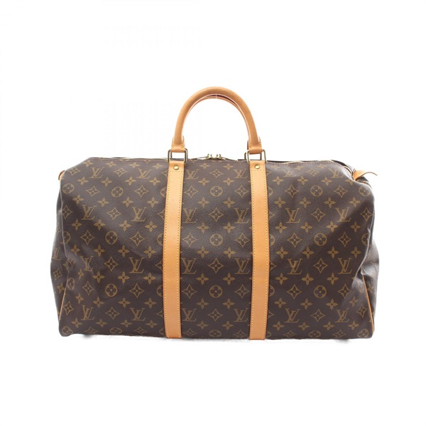 LOUIS VUITTON Keepall 50 Boston bag M41426 Monogram canvas leather Brown Used