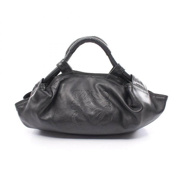 LOEWE Nappa Aire Handbag leather Black Used Women