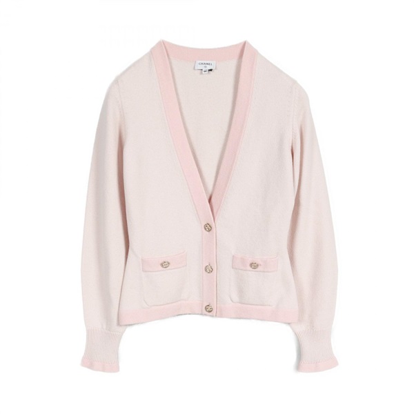 CHANEL cardigan #34 knitwear cashmere Pink Used