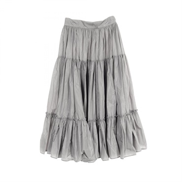 PRADA skirt long jupe #36 Nylon Gray Used