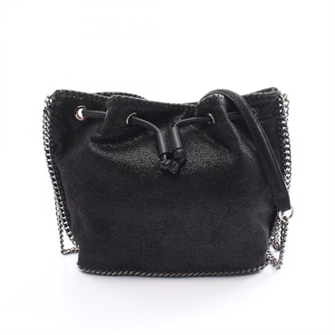 Stella McCartney Falabella Shoulder Bag Synthetic leather Black Used Women