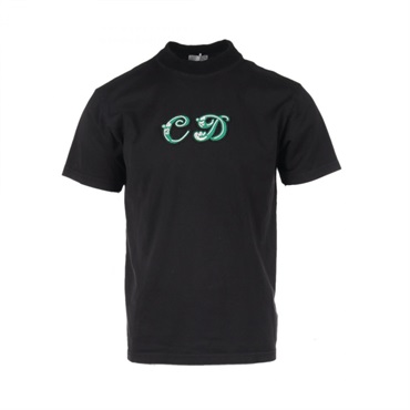 Christian Dior KENNY SCHARF BEADS CD LOGO T-shirt 193J649A0677 cotton Black #S