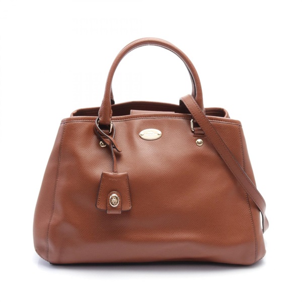 COACH Small Margot Carryall 2way Handbag F34607 leather Brown Used Women