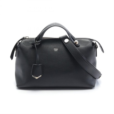 FENDI BY THE WAY MEDIUM 2way shoulder Hand bag 8BL124 leather Black Used
