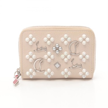 Christian Louboutin PANETTONE coin purse Wallet leather Beige Used Women