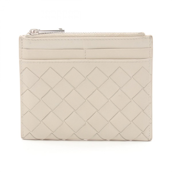 BOTTEGA VENETA Intrecciato coin purse leather White Used