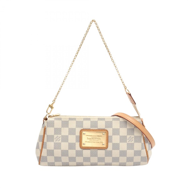 LOUIS VUITTON Eva 2way shoulder Handbag N55214 Damier Azur White Used Women LV