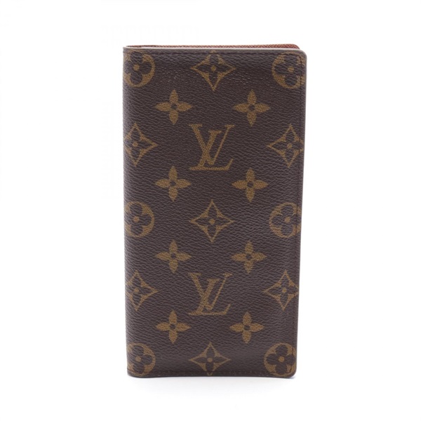 LOUIS VUITTON Porte Valeurs Cartes Credit Bifold long wallet M61823 Monogram LV