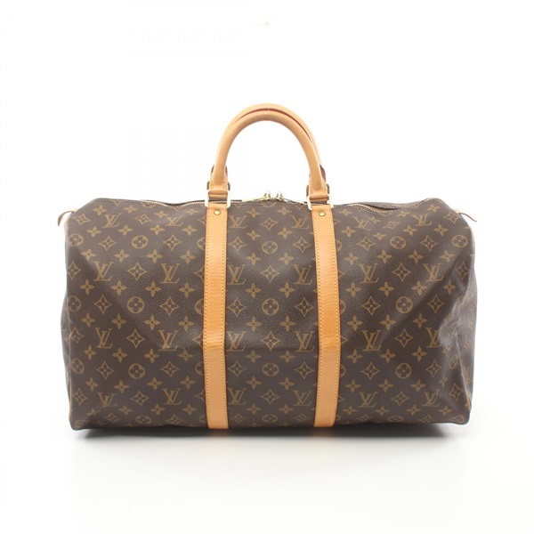 LOUIS VUITTON Keepall 50 Boston bag M41426 Monogram canvas leather Brown Used