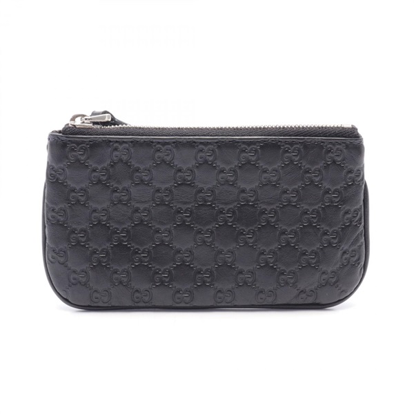 GUCCI Guccisima coin purse wallet 544476 leather Black Used unisex