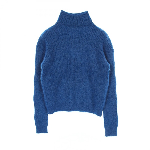 SAINT LAURENT PARIS knitwear XS size turtleneck Moheya Blue Used