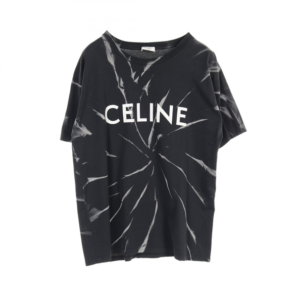 CELINE T-shirt 2X820643O cotton Black Used mens #L