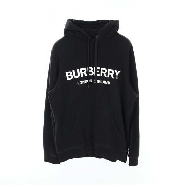 BURBERRY Hoodie cotton Black Used mens #L/G