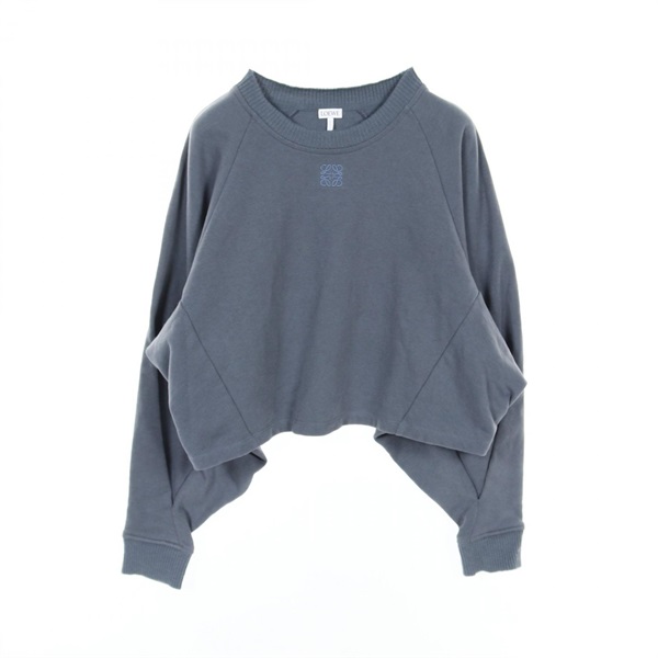 LOEWE anagram sweatshirt S359Y24X17 cotton Blue Used Women #L