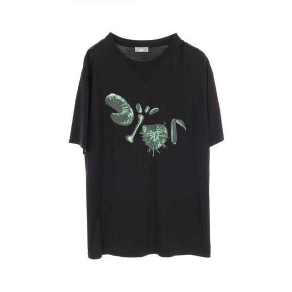 Dior DIOR Travis Scott Cactus Jack T-shirt 213J685C0677 cotton Black mens #XL