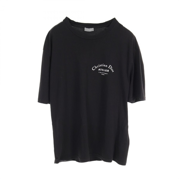 Christian Dior アトリエロゴ Tシャツ ブラック DIOR ロゴ Tシャツアトリエ ブラック ATELIER クリスチャンディオール