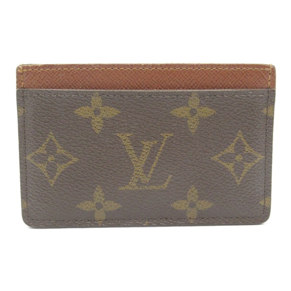 LOUIS VUITTON Porte Cartes Simple Card holder M61733 Monogram canvas Used unisex