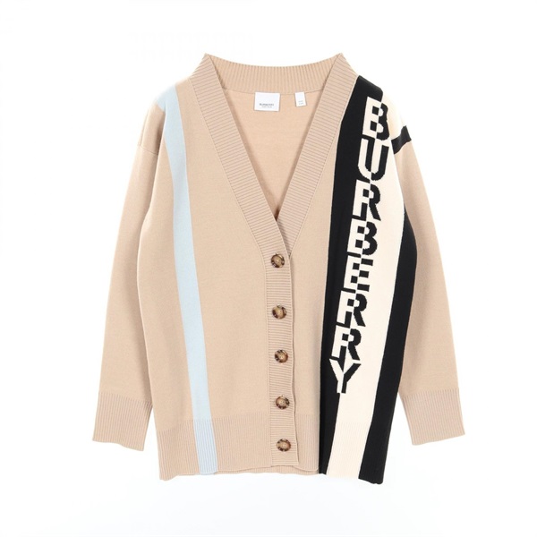 BURBERRY cardigan 8039184 wool Beige Multicolor Used Women #XXS