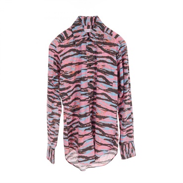 ERL Long sleeve shirt cotton Pink Black Blue Used mens size S