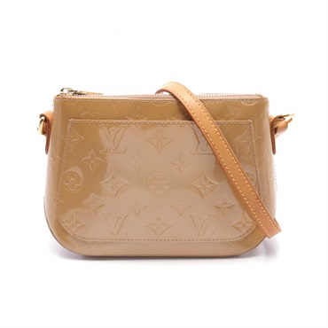 LOUIS VUITTON Minna Street Shoulder Bag M91508 Monogram Vernis leather Noisette