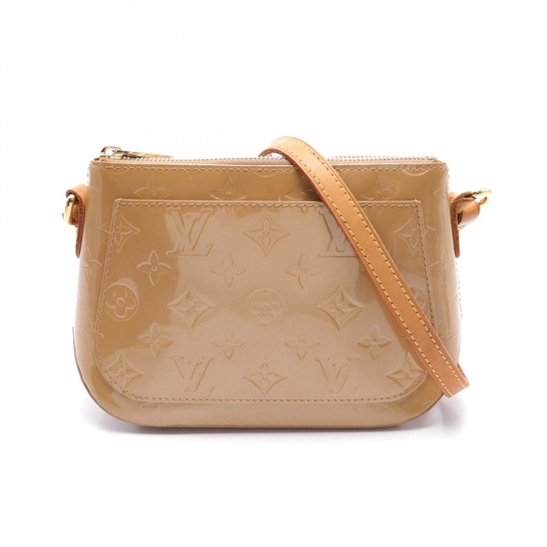 LOUIS VUITTON Minna Street Shoulder Bag M91508 Monogram Vernis leather Noisette