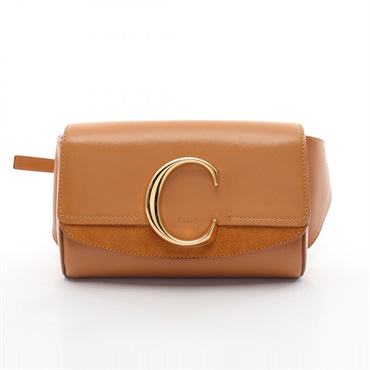 Chloe C Cee Waist bum belt bag leather Suede Brown camel Used